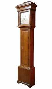 Fine 18th C Oak Longcase Clock By James Crabb