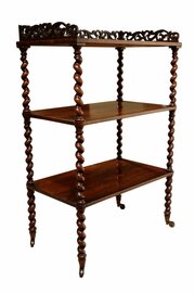 Fine Early Victorian Rosewood Whatnot 