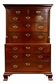 Fine George II Mahogany Tallboy (Chest On Chest), 