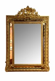 Fine Late 19th Century French Giltwood Mirror 