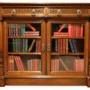 Fine Victorian Walnut Glazed Bookcase by Gillow & 