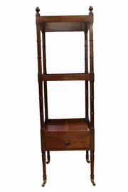 Fine William IV Mahogany Three-Tier Wot-Not 