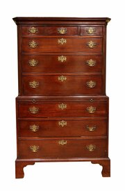 George III Mahogany Chest On Chest 