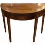George III Mahogany Demi-Lune Tea Table