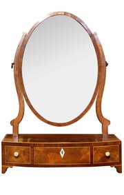 Georgian Mahogany Dressing Table Mirror