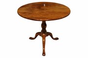 Georgian Mahogany Tripod Table With Tilting Top, C