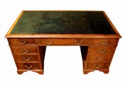 Good Quality Large Mahogany Pedestal Desk 