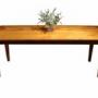 Large French Cherrywood Farmhouse Table 