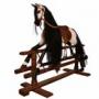 Large Mid-20th Century Dapple Grey Rocking Horse o