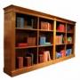 Large Oak Four-Section Library Bookcase with Book 