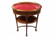Late 19th Century Oval Mahogany Bijouterie Table
