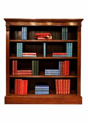 Mahogany Open Bookcase