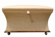 Mid 20th Century Waisted Upholstered Ottoman