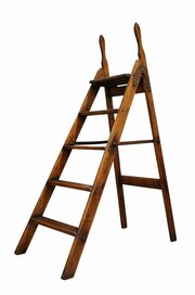 Pair Of 19th Century Folding Library Steps, Circa 