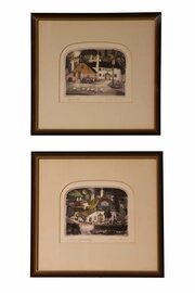 Pair Of British Artist’s Proof Etchings By Graham 