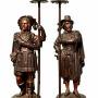 Pair of Victorian Bronze Candlesticks 