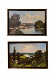 Pair Of Framed Oil Paintings Signed J Lewis