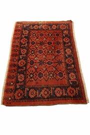  Persian Kurdish / Hamadan Hand-Knotted Tribal Rug