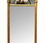 Regency Giltwood Pier Mirror with Verre Églomisé F