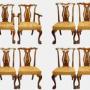 Set of 8 Chippendale Style Mahogany Dining chairs