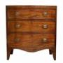 Small Regency Mahogany Bowfront Chest of Drawers,