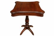 Unusual Early Victorian Mahogany Swivel-Top Gaming