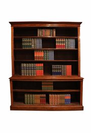 Victorian Double Open Bookcase