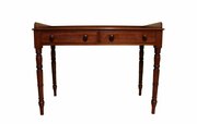 Victorian Mahogany Two-Drawer Side Table 