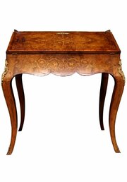 Victorian Ormolu-Mounted Walnut Writing Desk