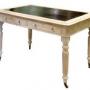 Victorian Bleached And Limed Oak Writing Table