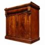 William IV flame mahogany deep sideboard