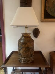 Antique Tea Canister Table Lamp