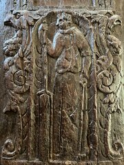 Pair Of 16th Century Oak Carved Church Panels