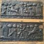 Pair of 17th Century Oak Hunting Panels