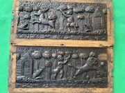 Pair Of 17th Century Oak Hunting Panels