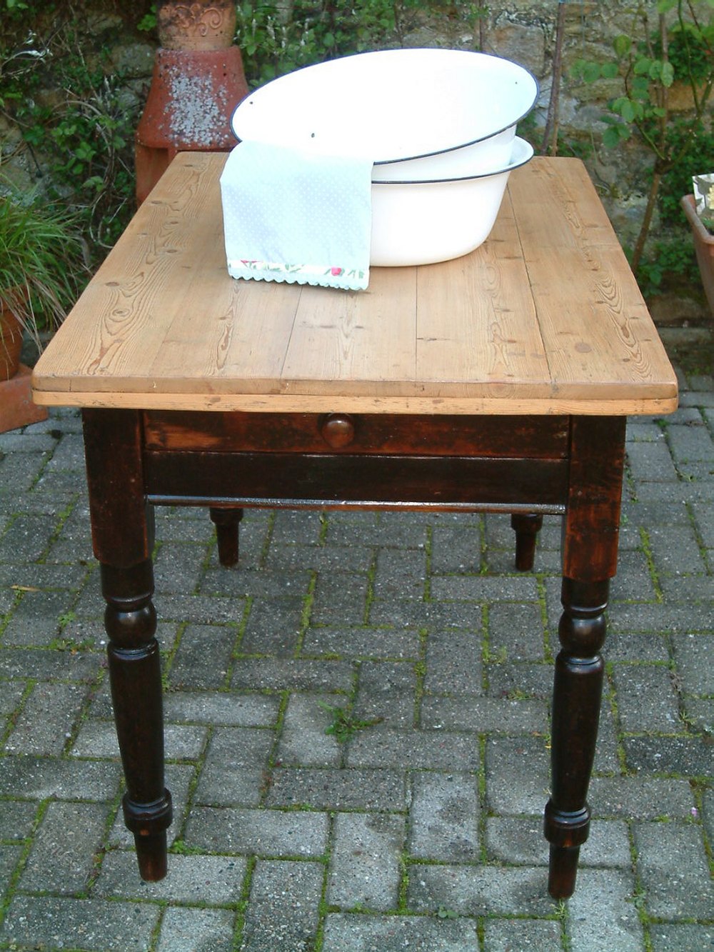 A Small Restored Antique Pine Table Antiques Atlas