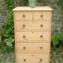 Antique Edwardian Pine Tall Boy Chest