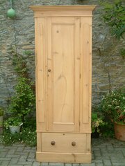 Antique Victorian Pine Wardrobe