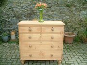Antique Pine Chest Of Drawers