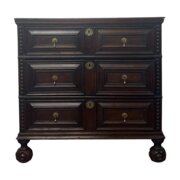 17th Century Carved Oak Chest Of Drawers 