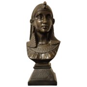 19th Century Bronze Bust Cleopatra By P Gagne