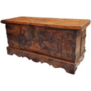 Early 16th Century Carved Walnut Coffer 