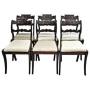 Set of Six Anglo-Indian Dining Chairs Circa 1820