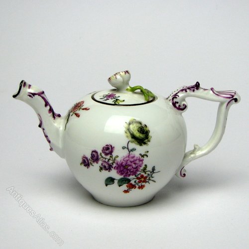 Antiques Atlas A Small Meissen Porcelain Teapot C1745