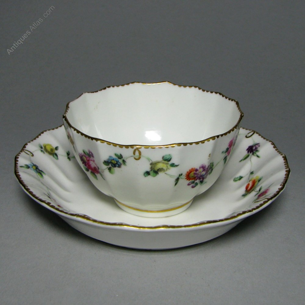 Antiques Atlas Chelsea Derby Porcelain Tea Bowl And Saucer C1775