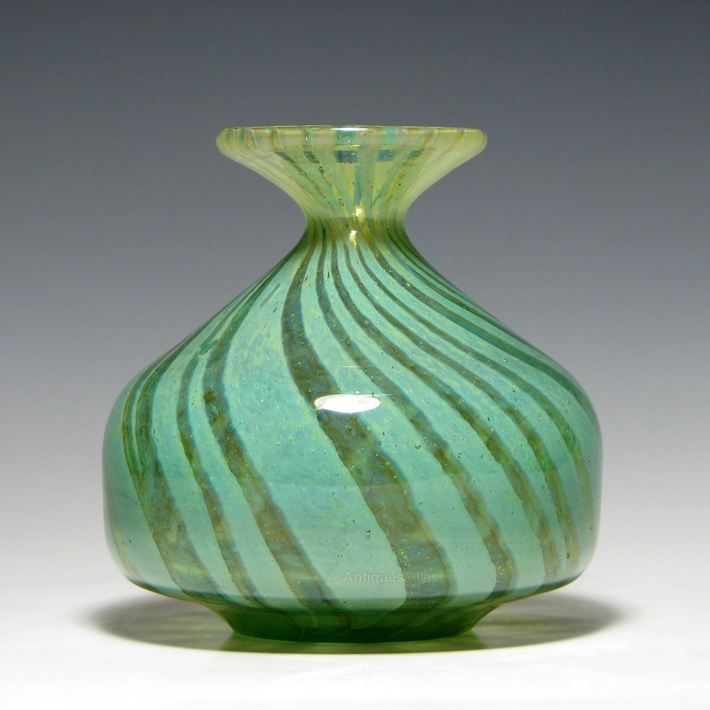 Antiques Atlas Early Mdina Ming Glass Vase C1975