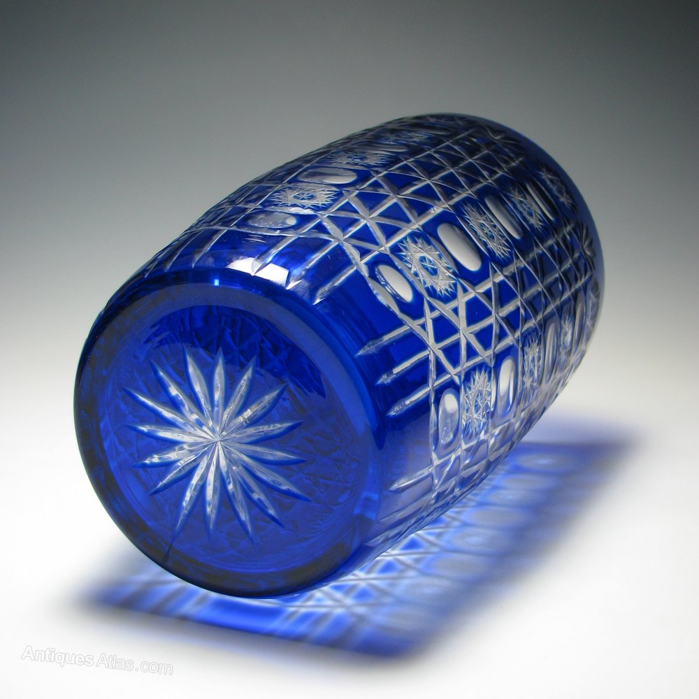 Antiques Atlas - Large French Cut Glass Vase C1910