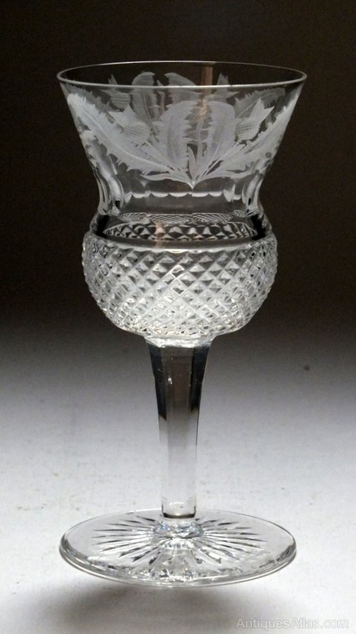 Antiques Atlas Six Edinburgh Crystal White Wine Glasses