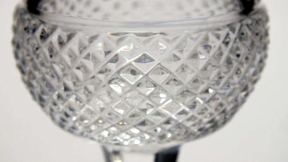 Antiques Atlas Six Edinburgh Crystal White Wine Glasses