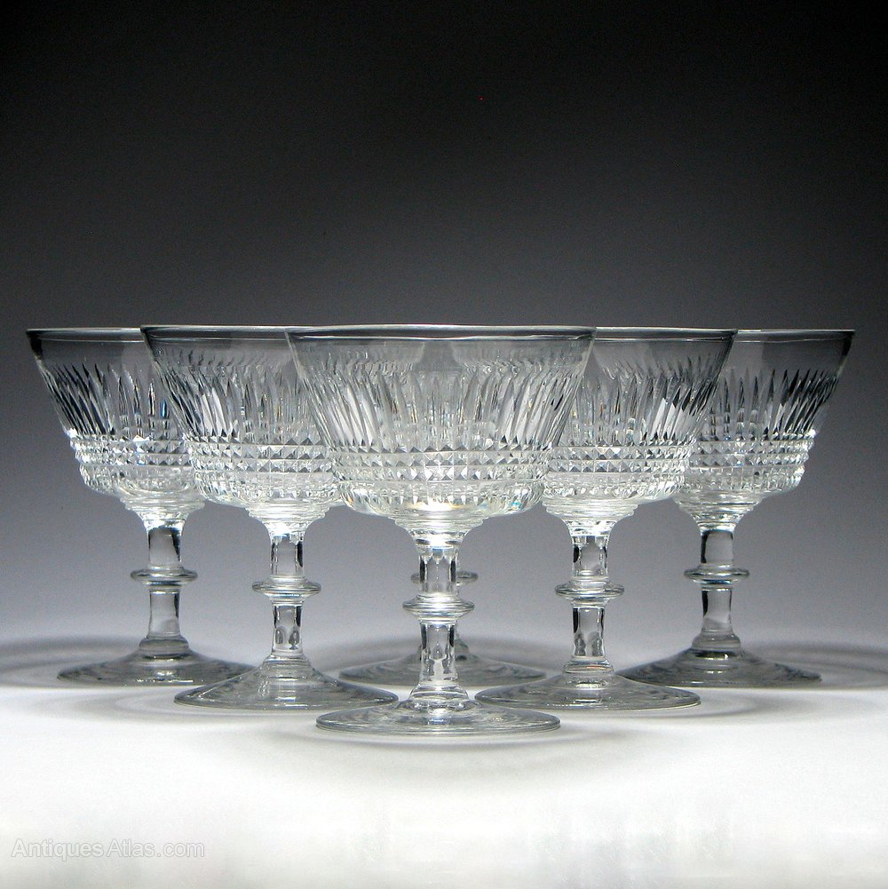 Antiques Atlas Six Edinburgh & Leith Crystal Champagne Glasses